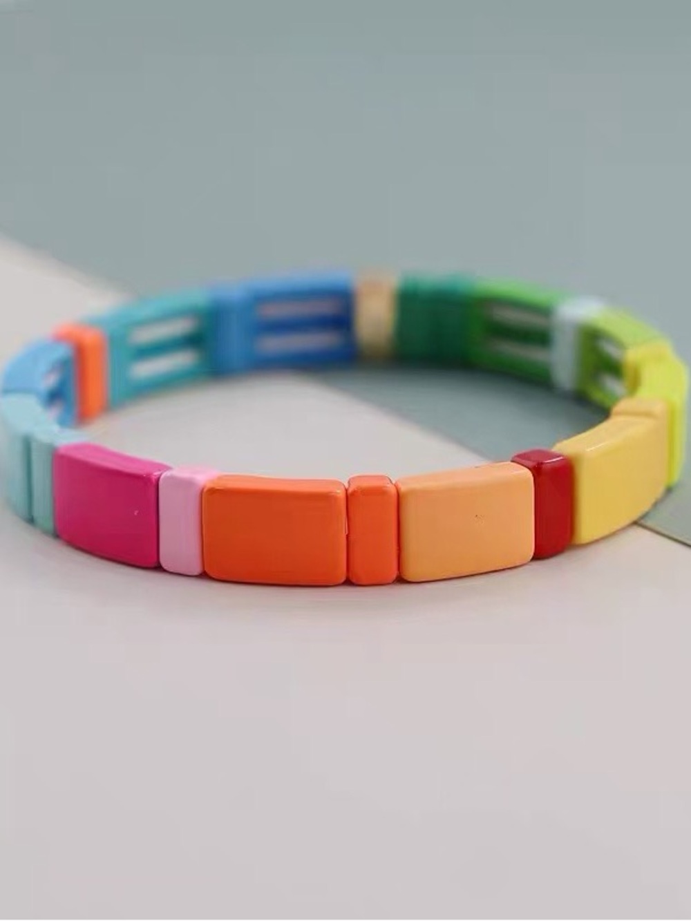 Roxanne Assoulin Rainbow Brite Bit X Bit Colorful Stretch Bracelet *NEW*